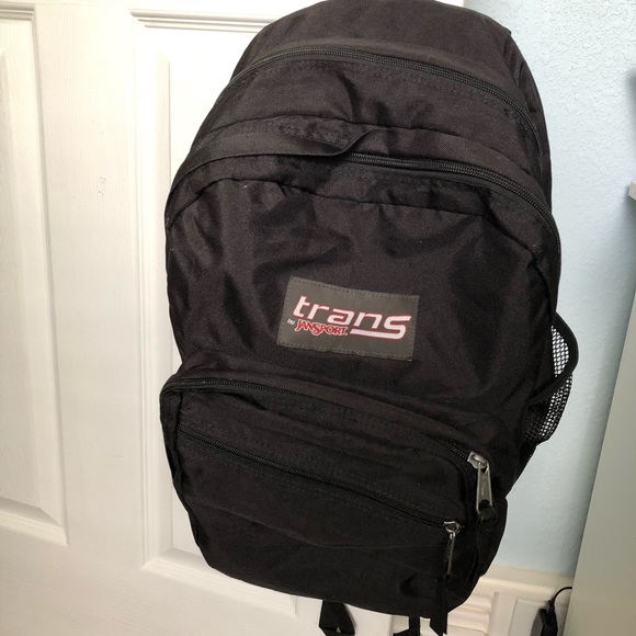 trans backpack black